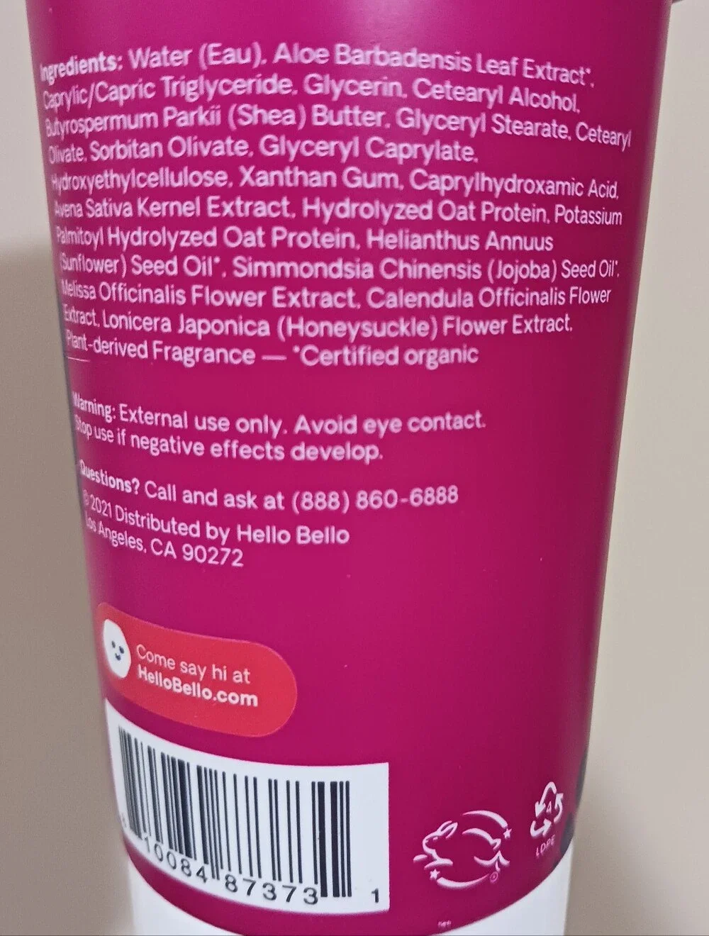 Hello Bello Sugar Plum Lullaby Nighttime Lotion Kids Baby